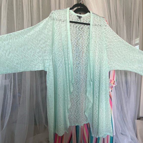 Torrid 6 6x flawless mint green slub cardigan long - Picture 10 of 10